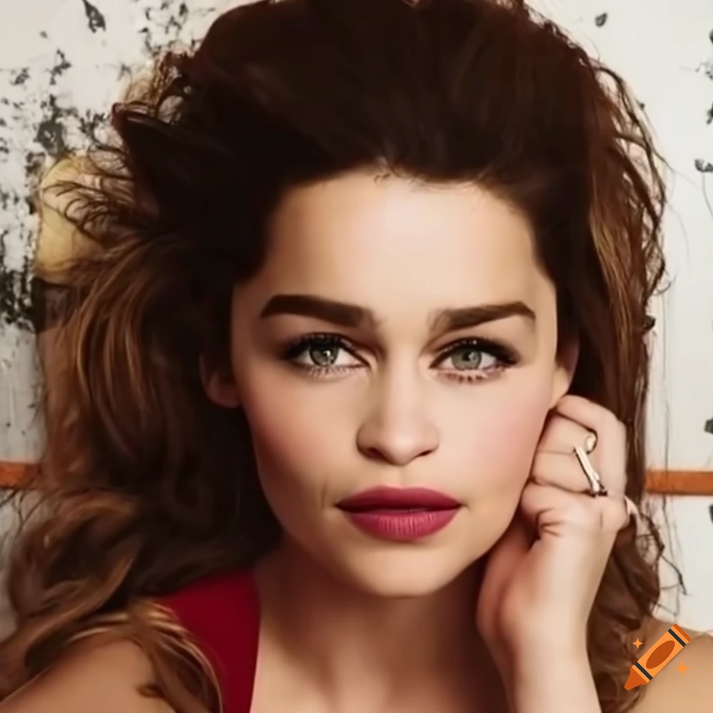 Plus-size model with a look resembling Emilia Clarke