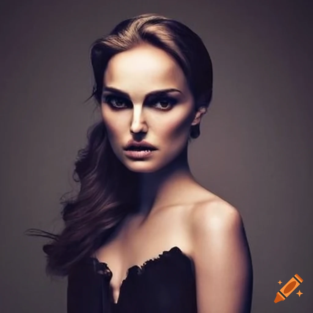 Runway model resembling Natalie Portman