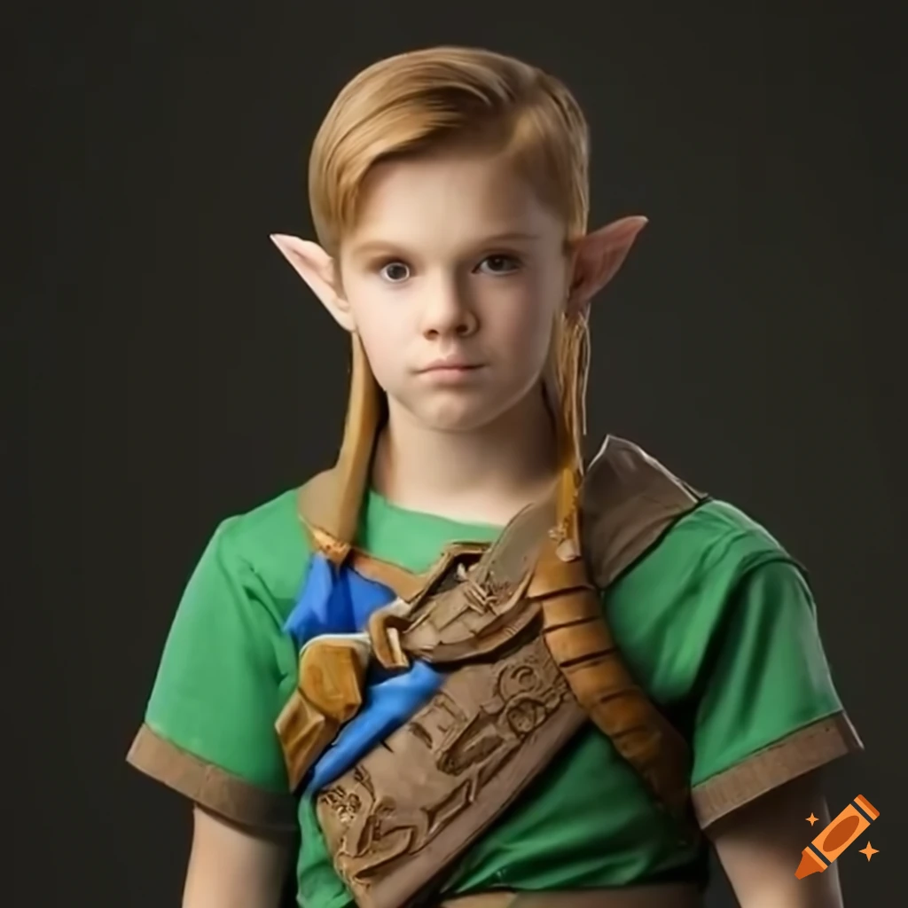 Young Jake Lloyd portraying Link from the Legend of Zelda