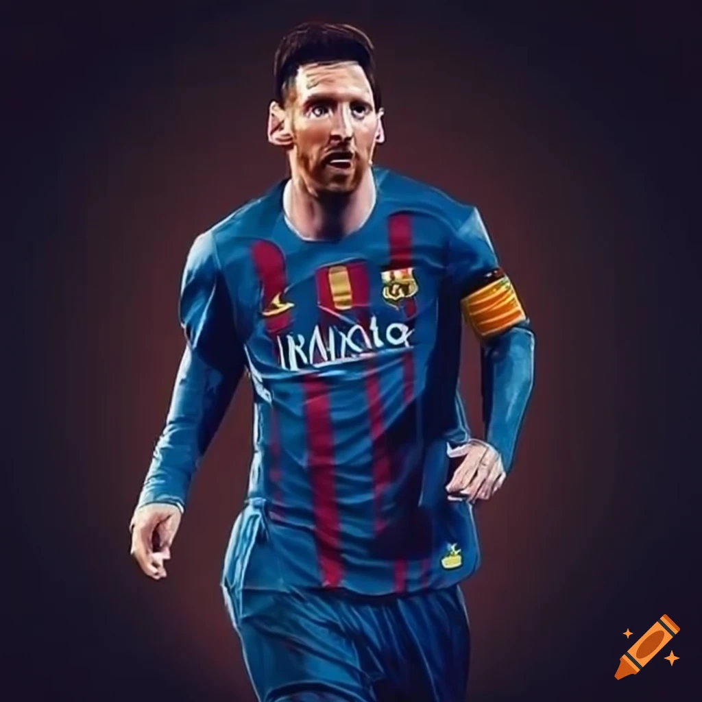 Messi with Cristiano Ronaldo