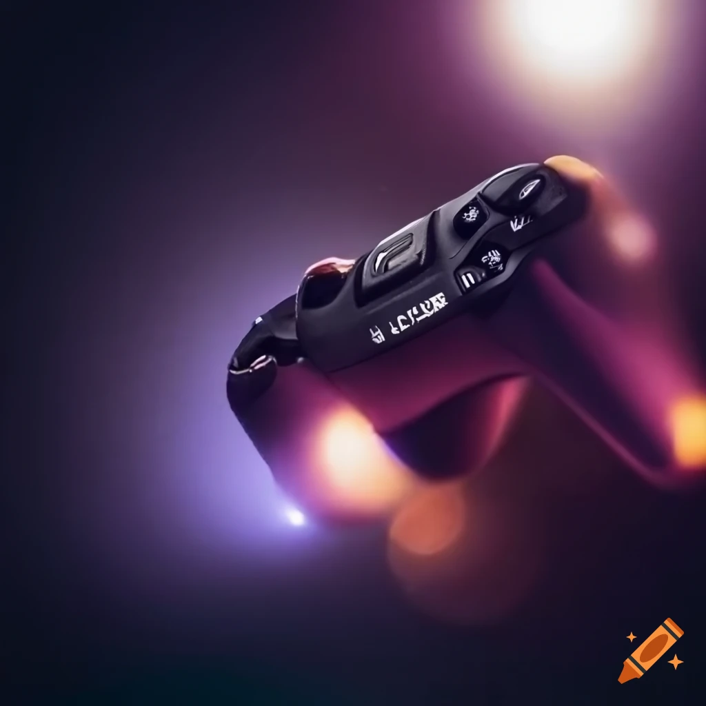 MMA fighters in action with gloves and a game controller