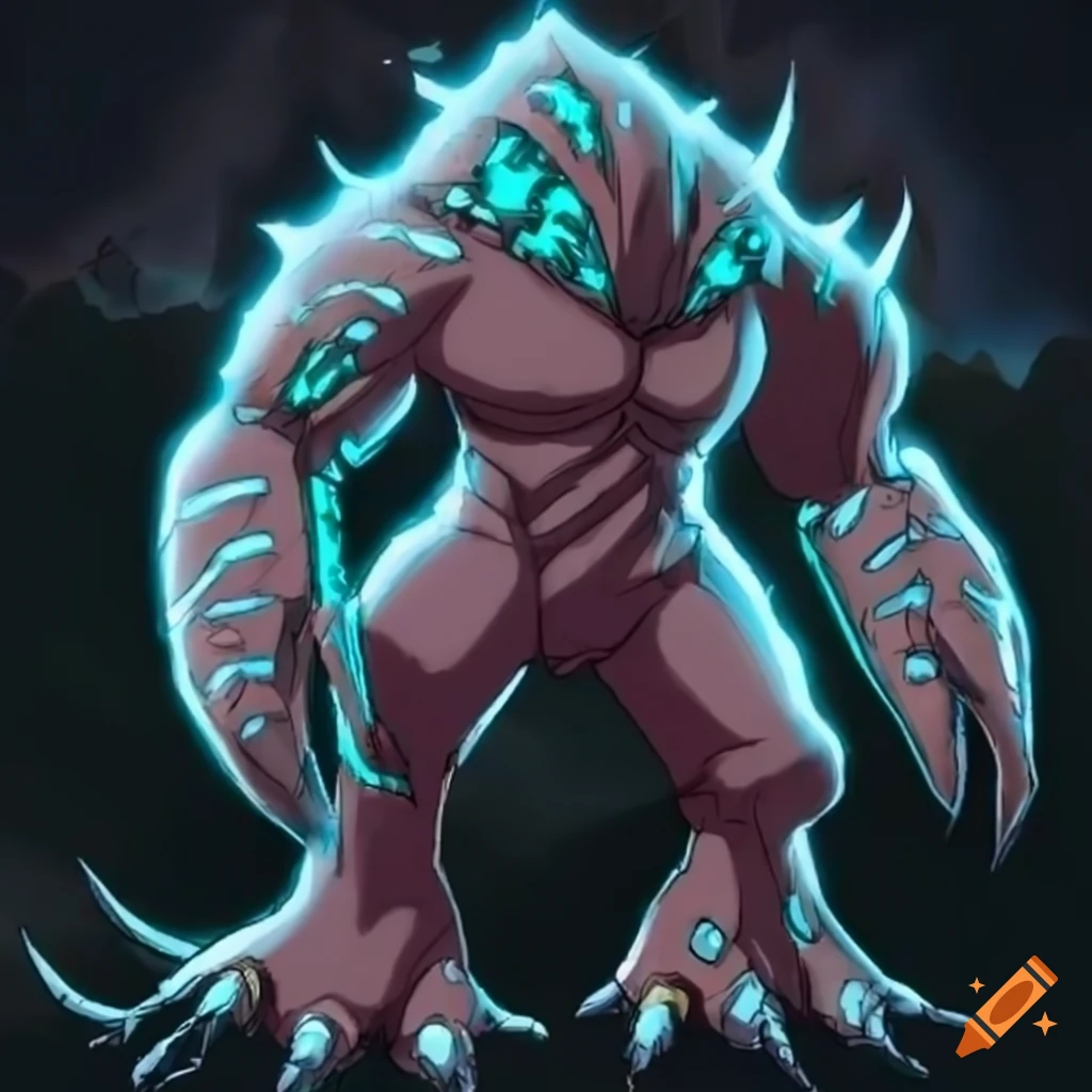 Doom pain elemental reimagined as a Digimon