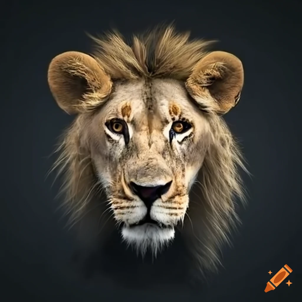 Fierce lion in the jungle