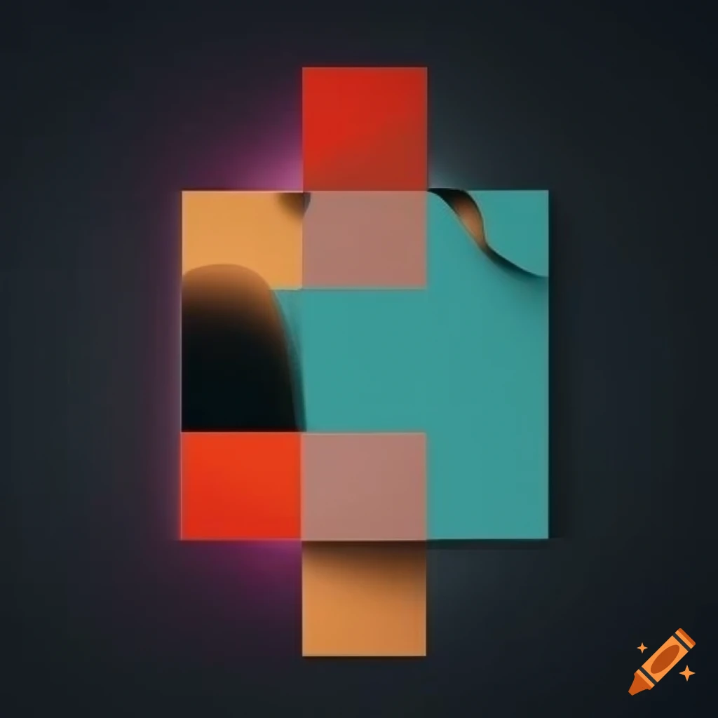 Abstract geometric patterns in minimalist modern design