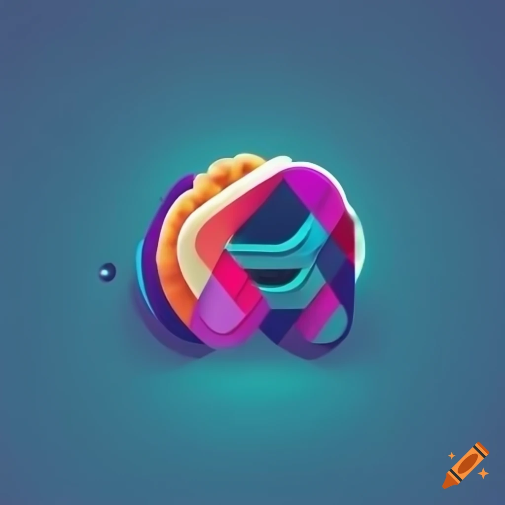 Minimalist and modern logo for Memora AI-powered app with brain symbol