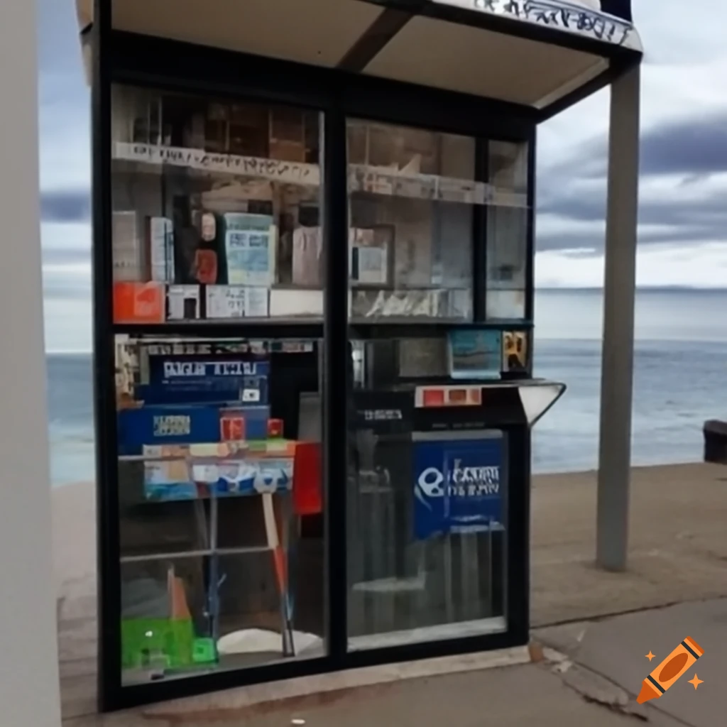 WHSmith kiosk in a liminal space on Rockall