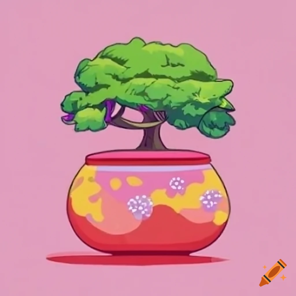 Plantpot with small Japanese tree