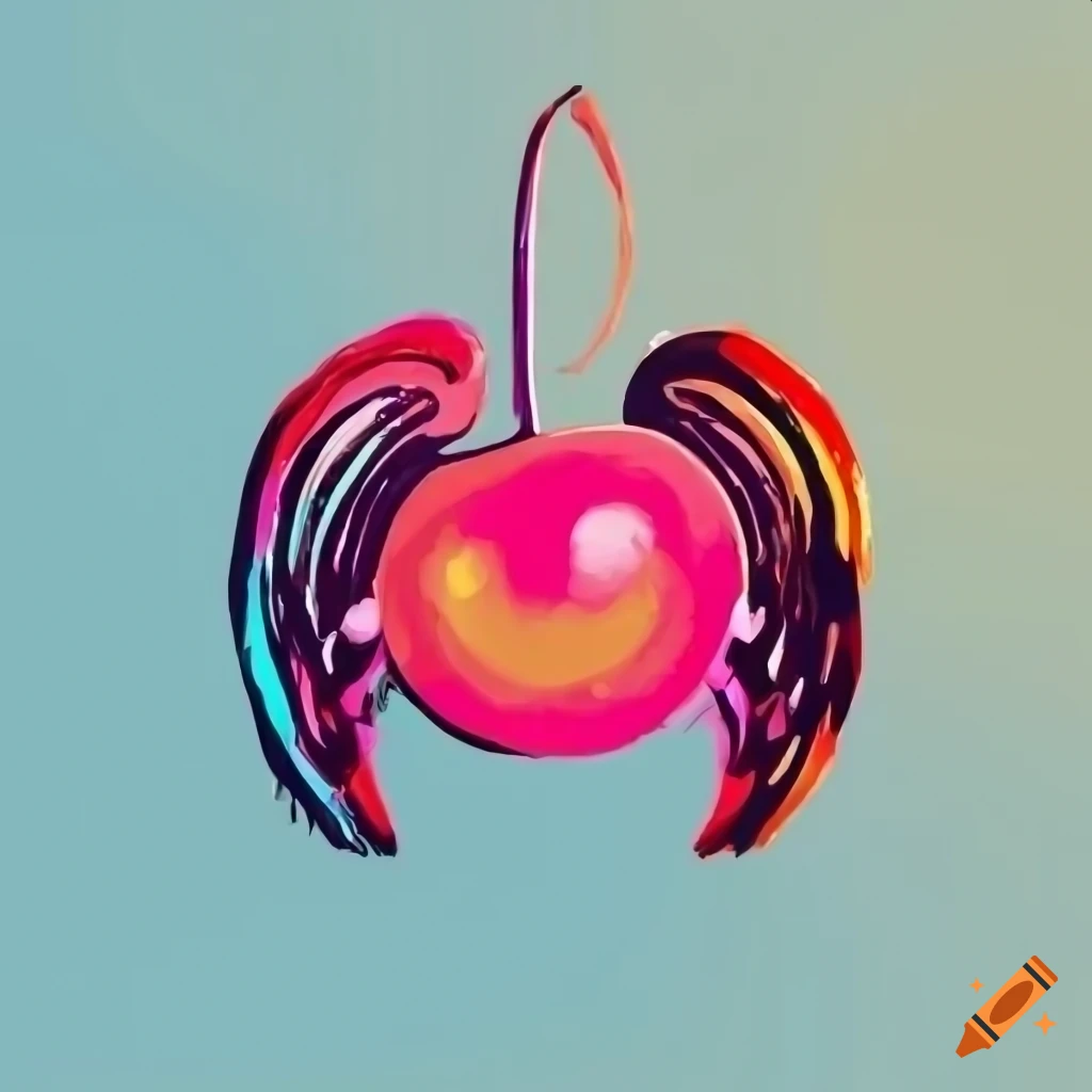Cherry angel wings logo