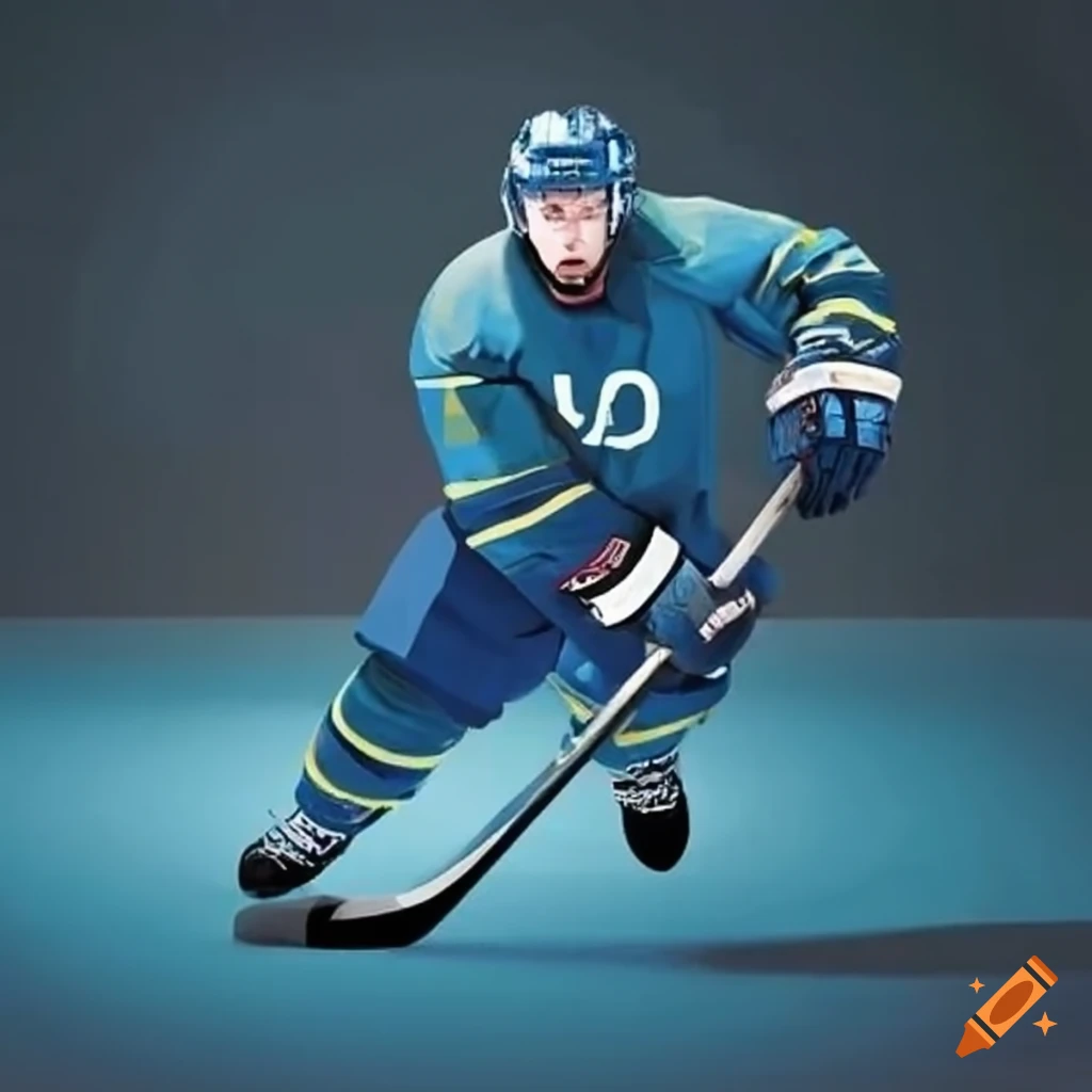 Hockey player wearing jersey number 73