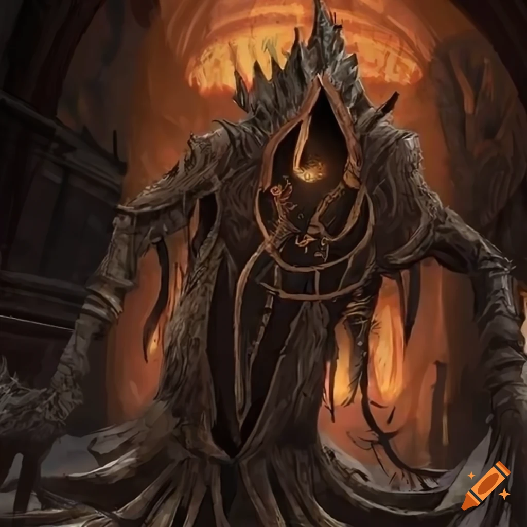 Hastur as a Bloodborne hunter