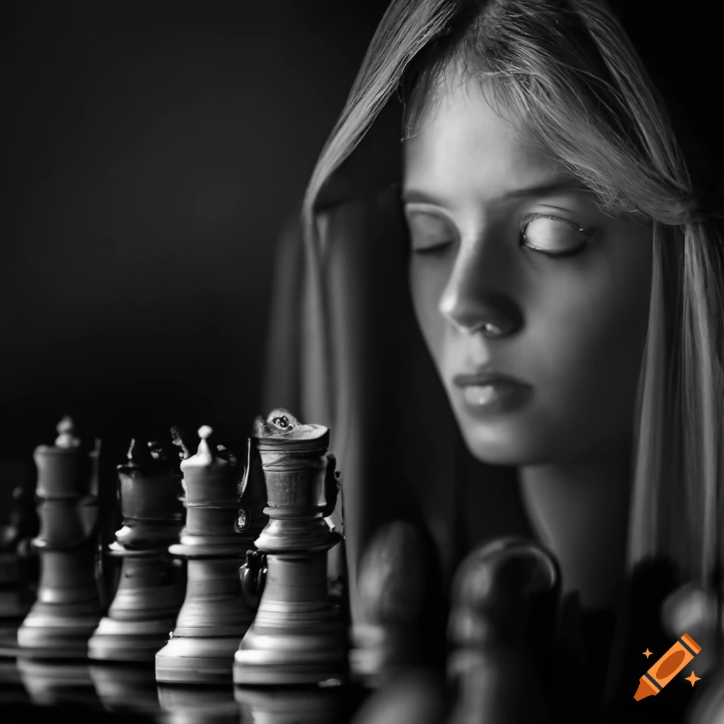 Chess game set up on a board