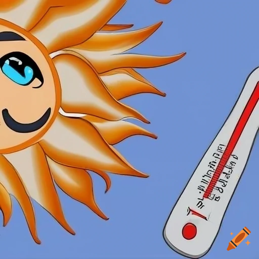 Sun and thermometer