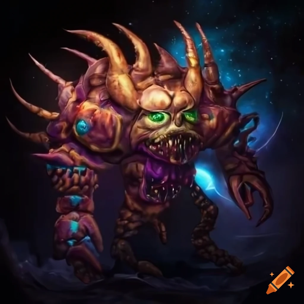 Cosmic horror warrior crab