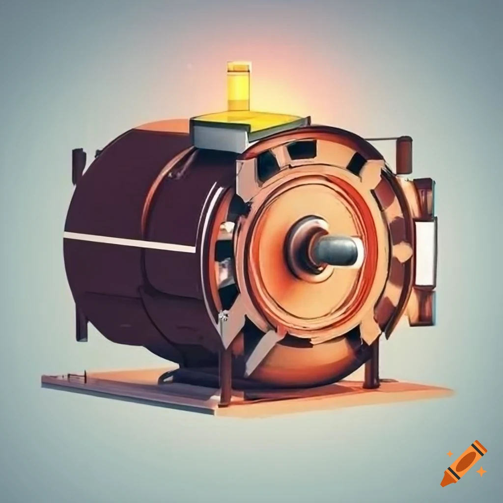 Motor unit diagram with ventilation and maintenance clearance measurements