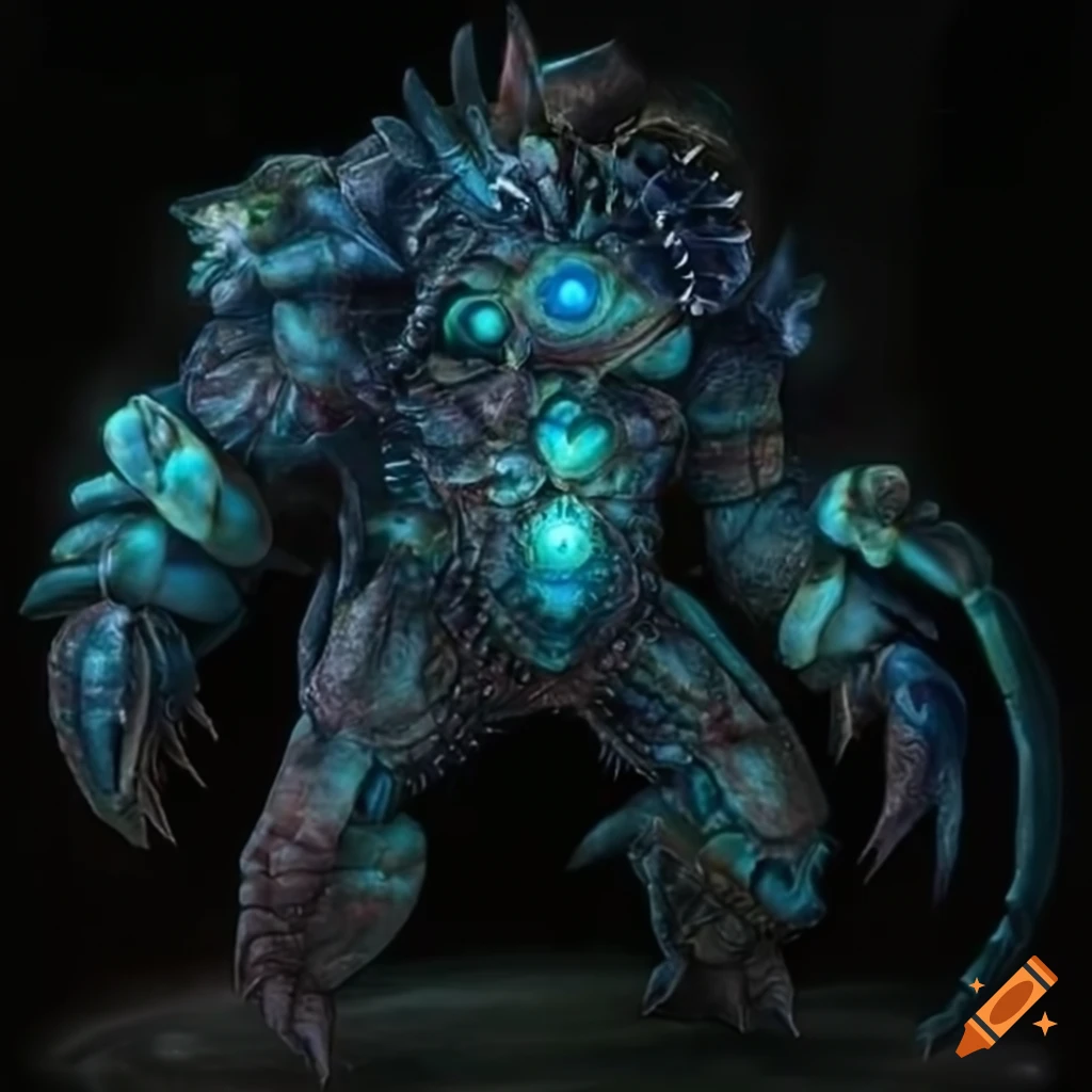 Cosmic horror warrior crab