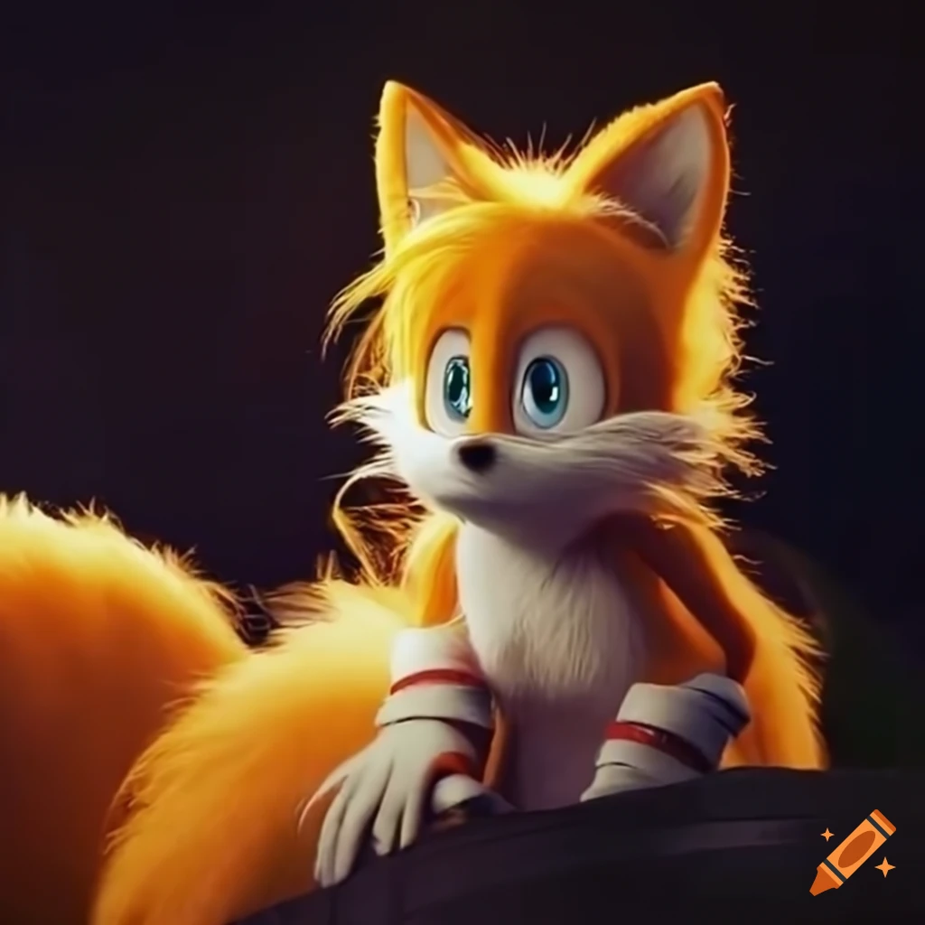 Live action film still of Tails from Paramount Pictures CGI