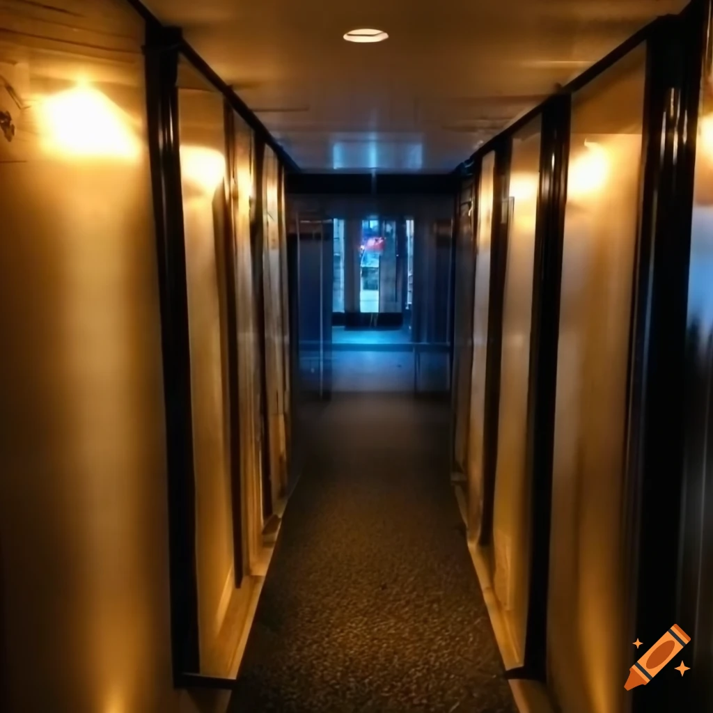 Elevator lobby at the top of Mount Rainier in a liminal space