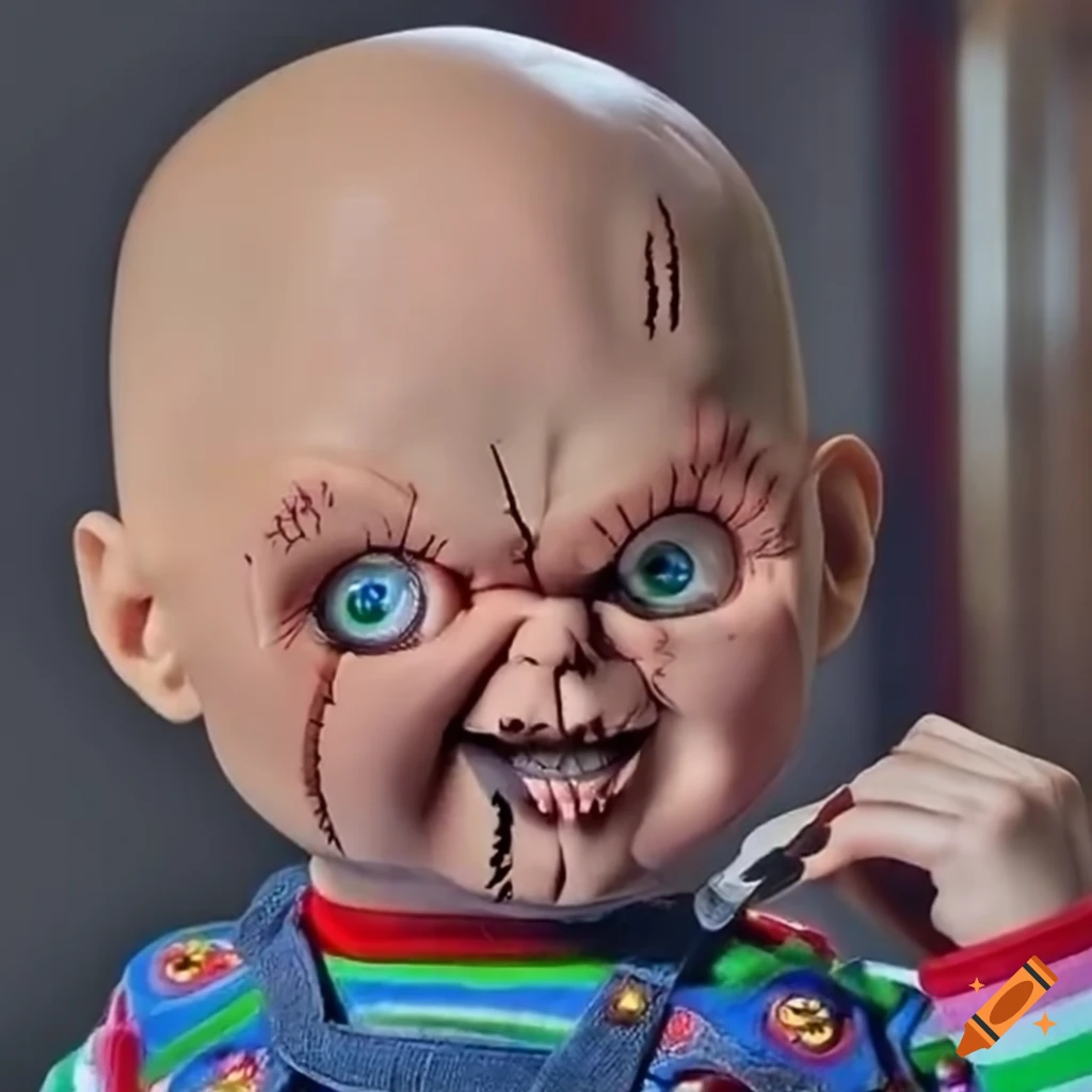 Chucky character bald version