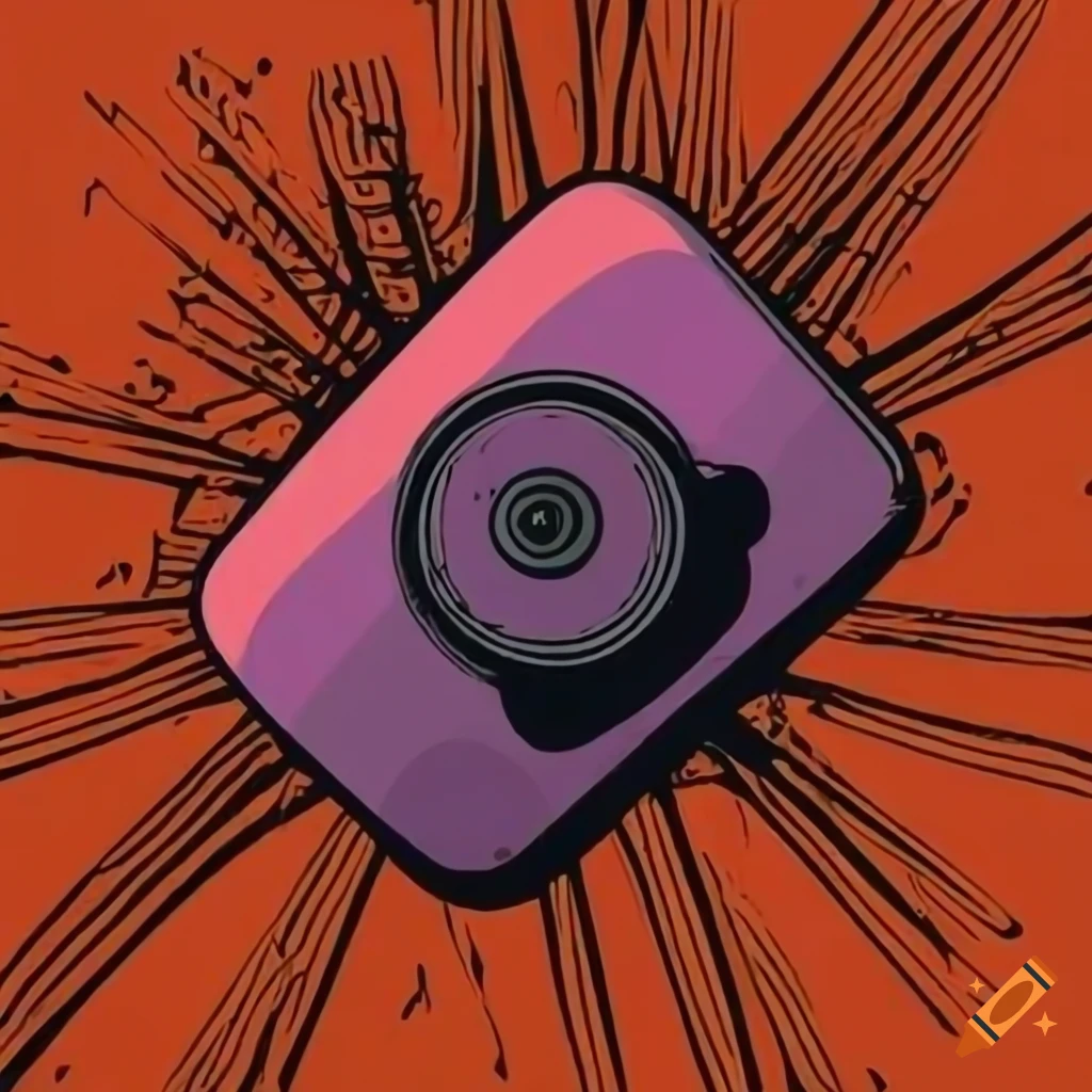Warning icon in pop art style