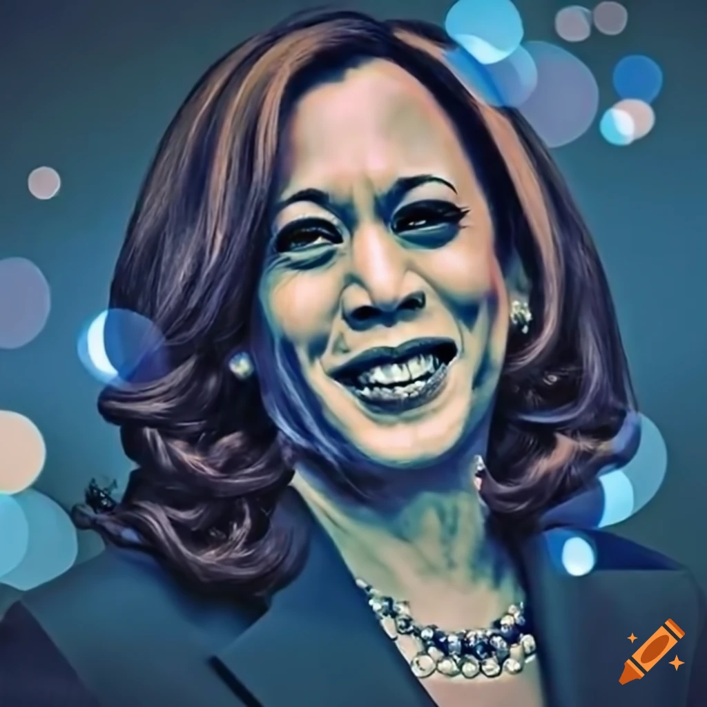 Kamala Harris in bokeh effect
