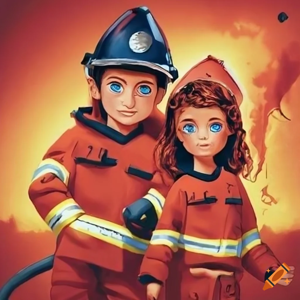 Feuerwehrmann Tim and his colleague Elisa book cover