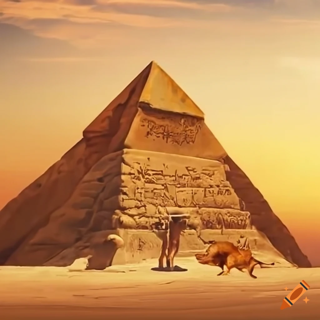 Lion and lioness in Egypt