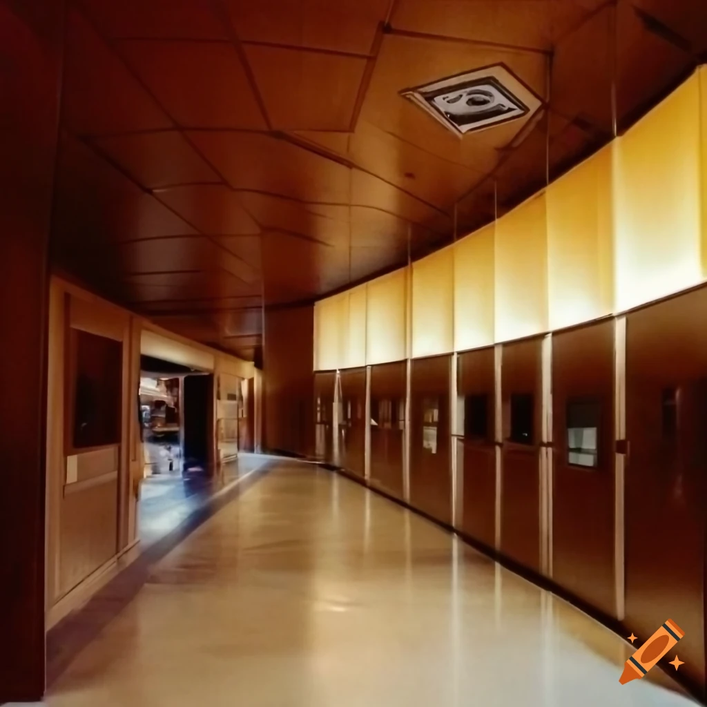 Elevator lobby at the top of Mount Rainier in a liminal space