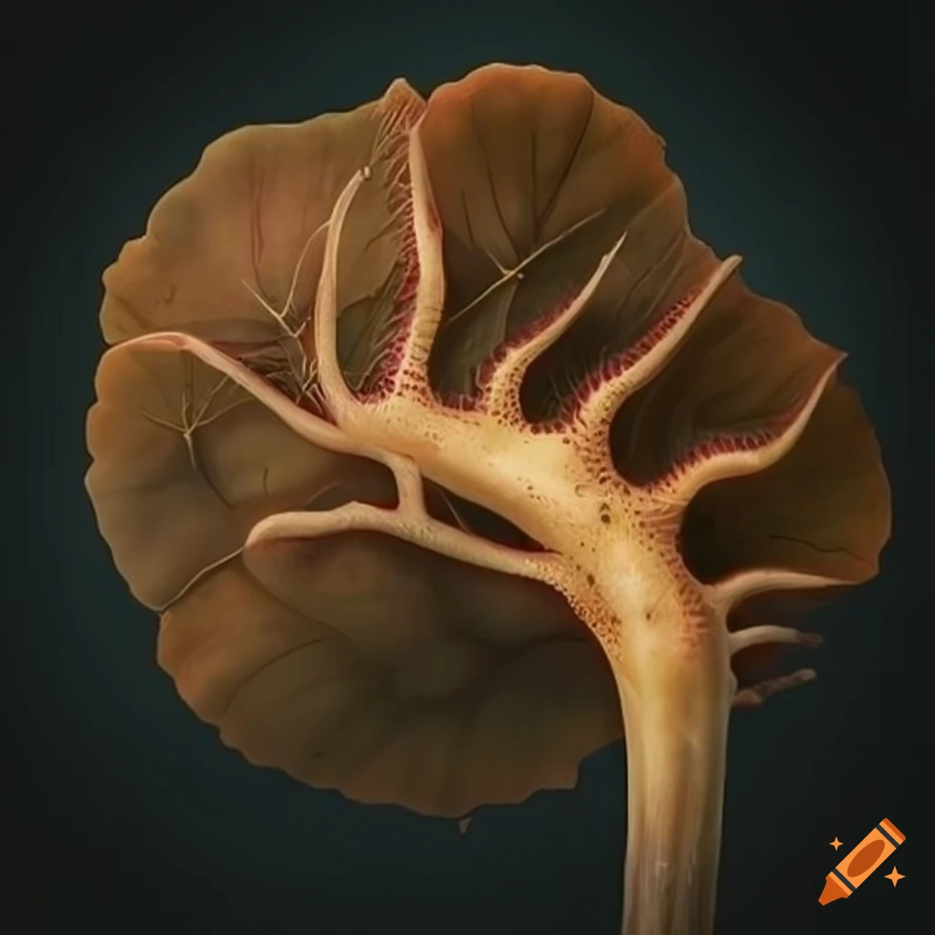 Depiction of the world's first known plant species