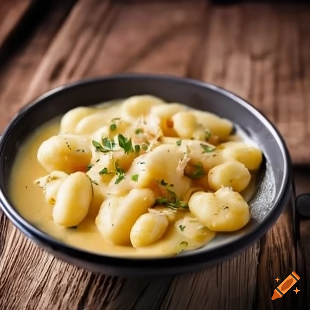 Potato Gnocchi with Cheese Sauce