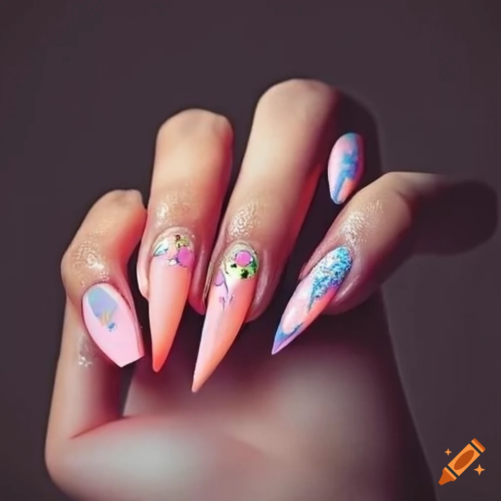 Creative and fancy nail art design