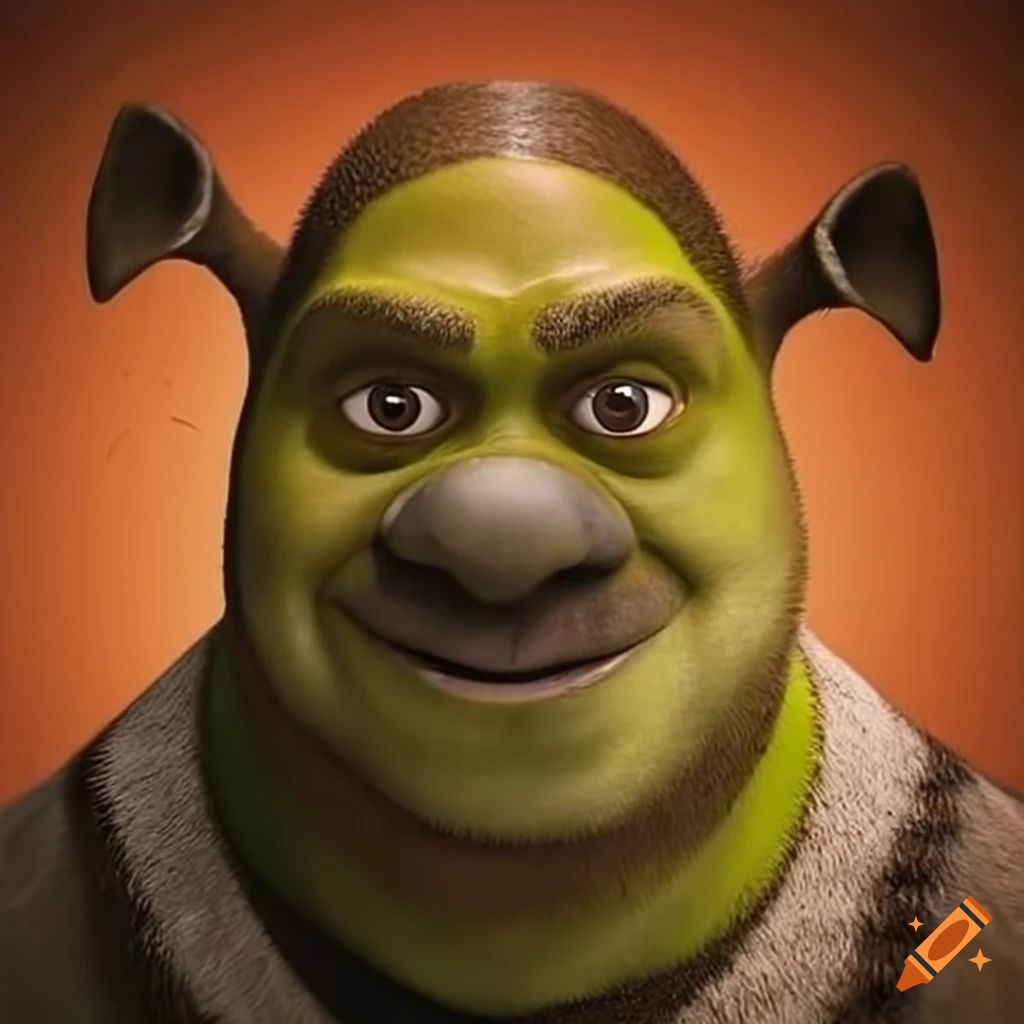 Shrek-dog hybrid in a playful concept