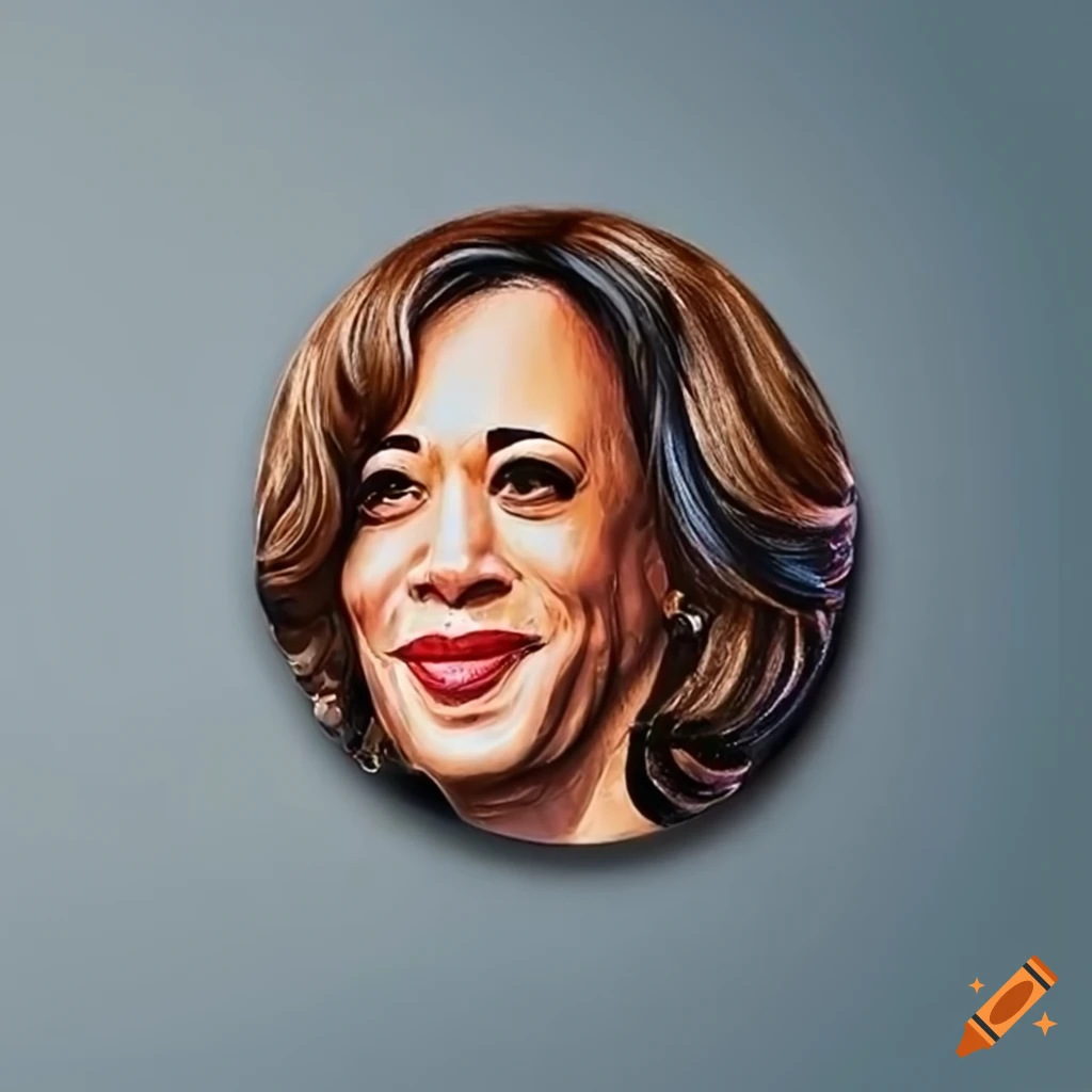 Kamala Harris glass buttons