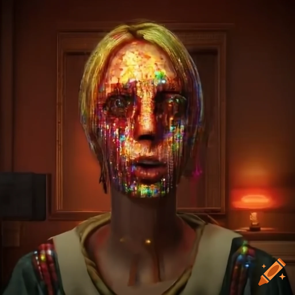 Rainbow-themed art inspired by Silent Hill 4: The Room