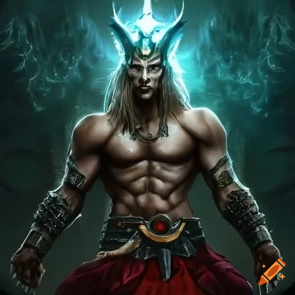 Powerful warrior with divine-like attributes