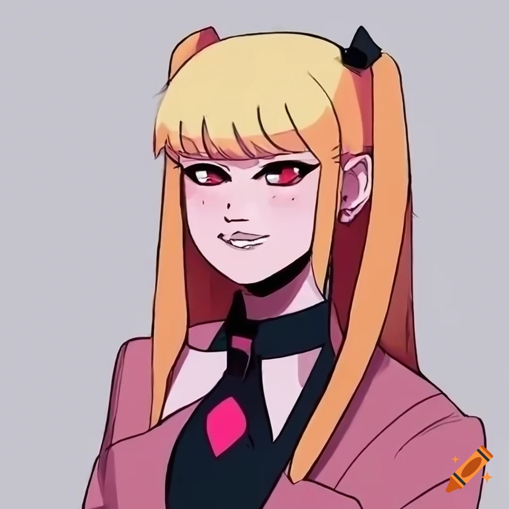 Character mashup featuring goth marin kitagawa and troglodyte ruffian in a mysterious universe