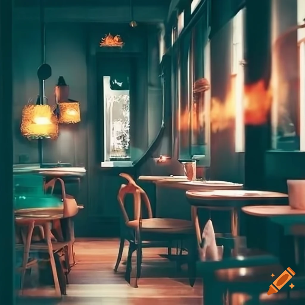 Cozy cafe interior
