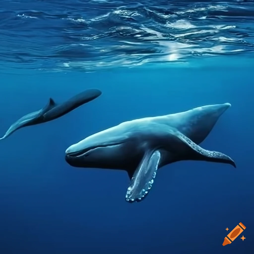 Whale in full view
