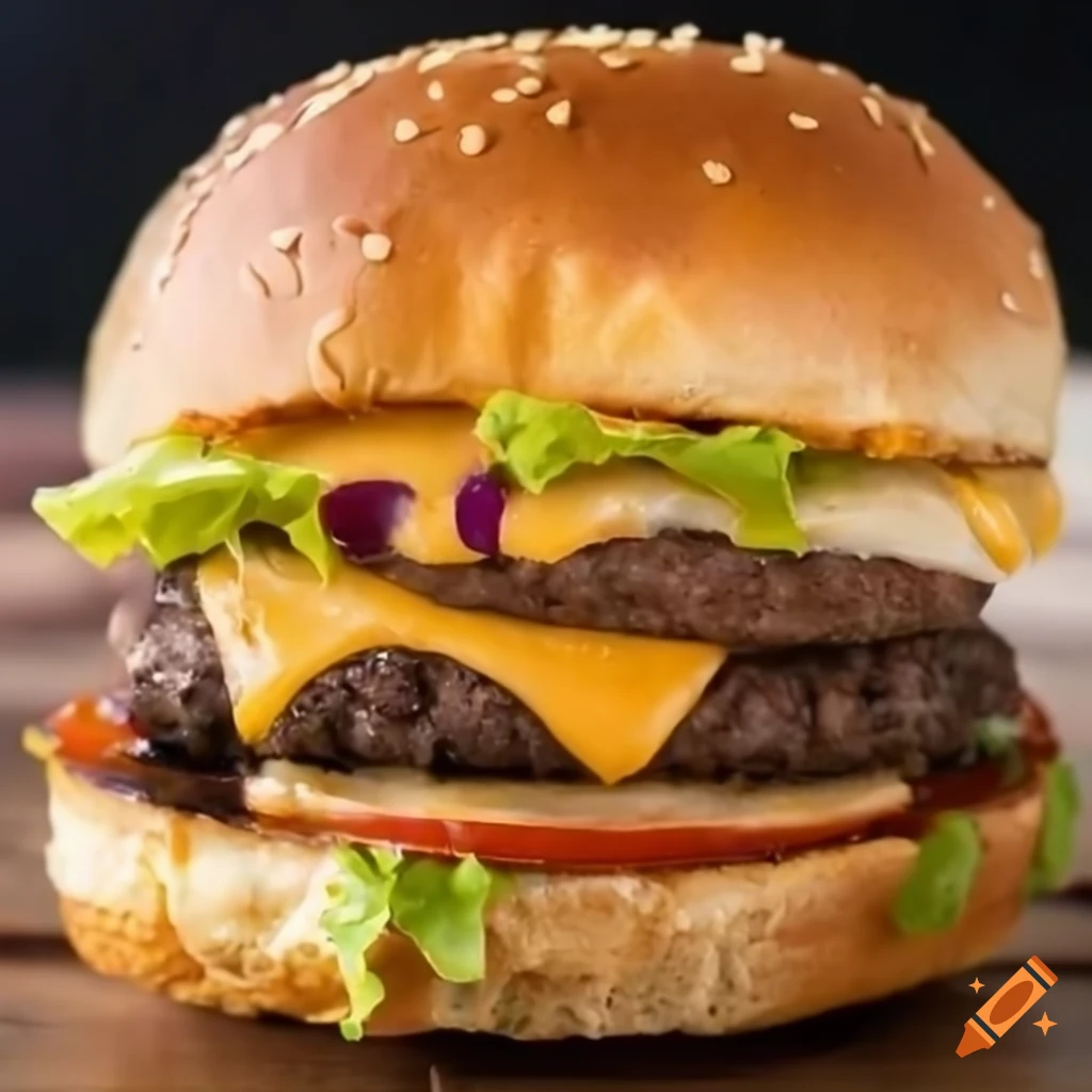 Homemade Cheddar Cheeseburger