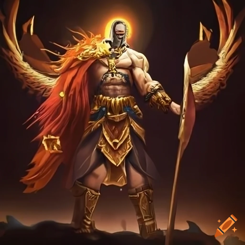 Powerful warrior with divine-like attributes