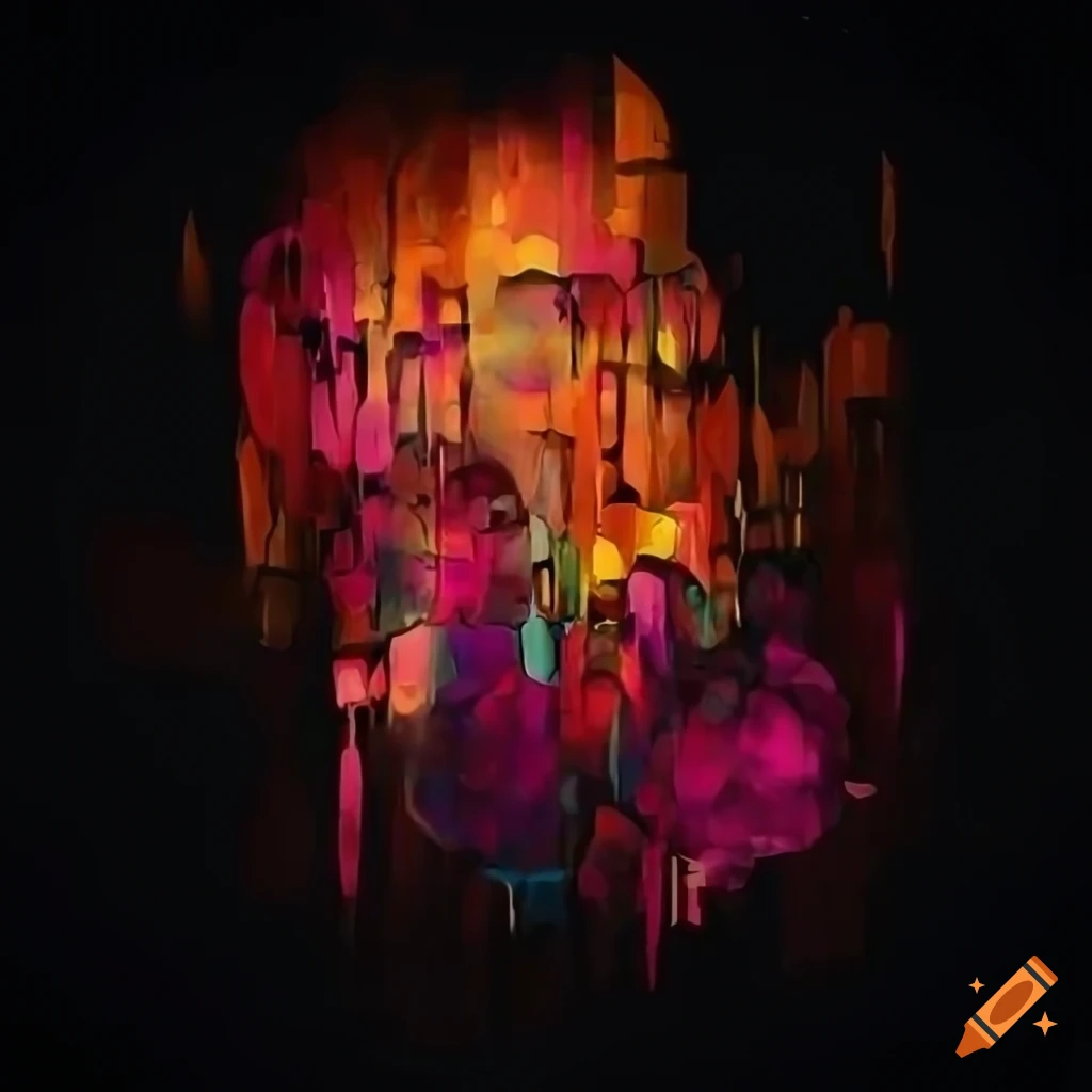 Vibrant abstract artwork symbolizing academic and personal excellence, happy parents, and blooming industry