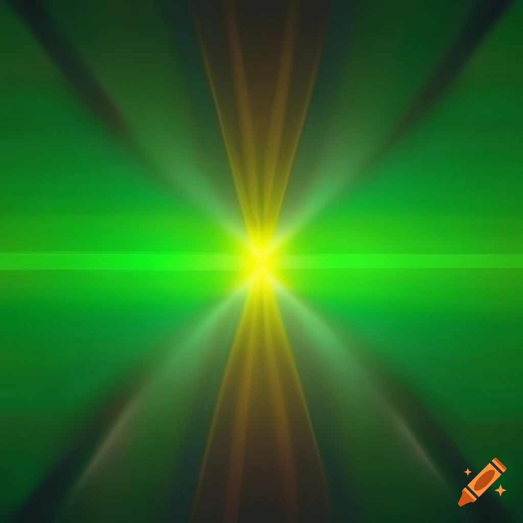 Green and orange background with electricity