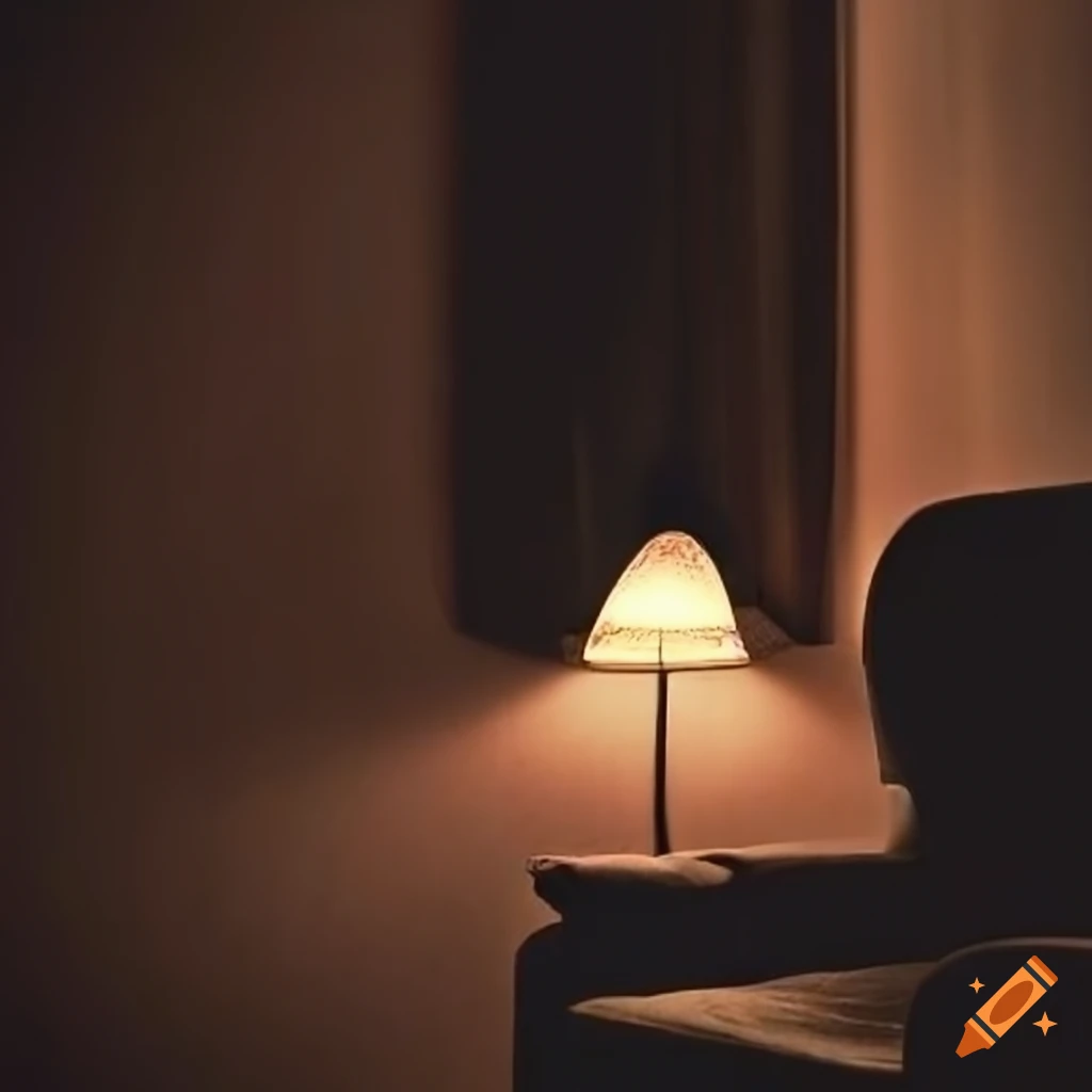 Psychoanalytic treatment room with an armchair and a lamp