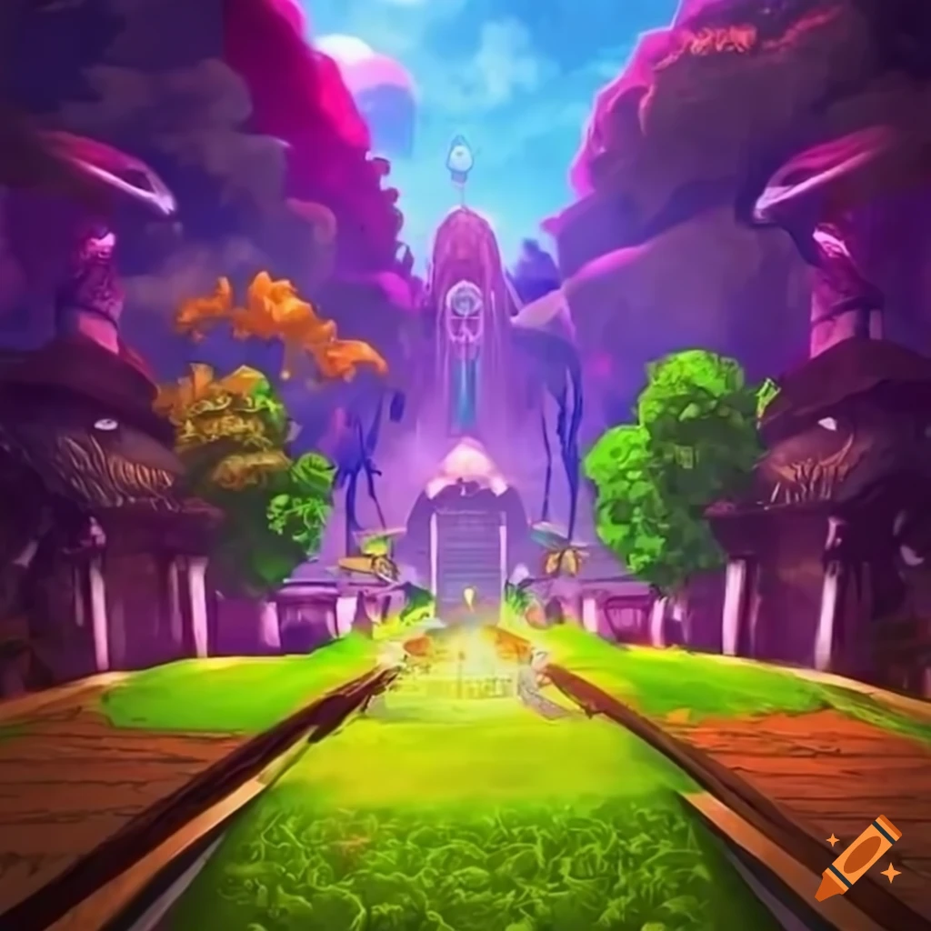 2D game scenery with high resolution