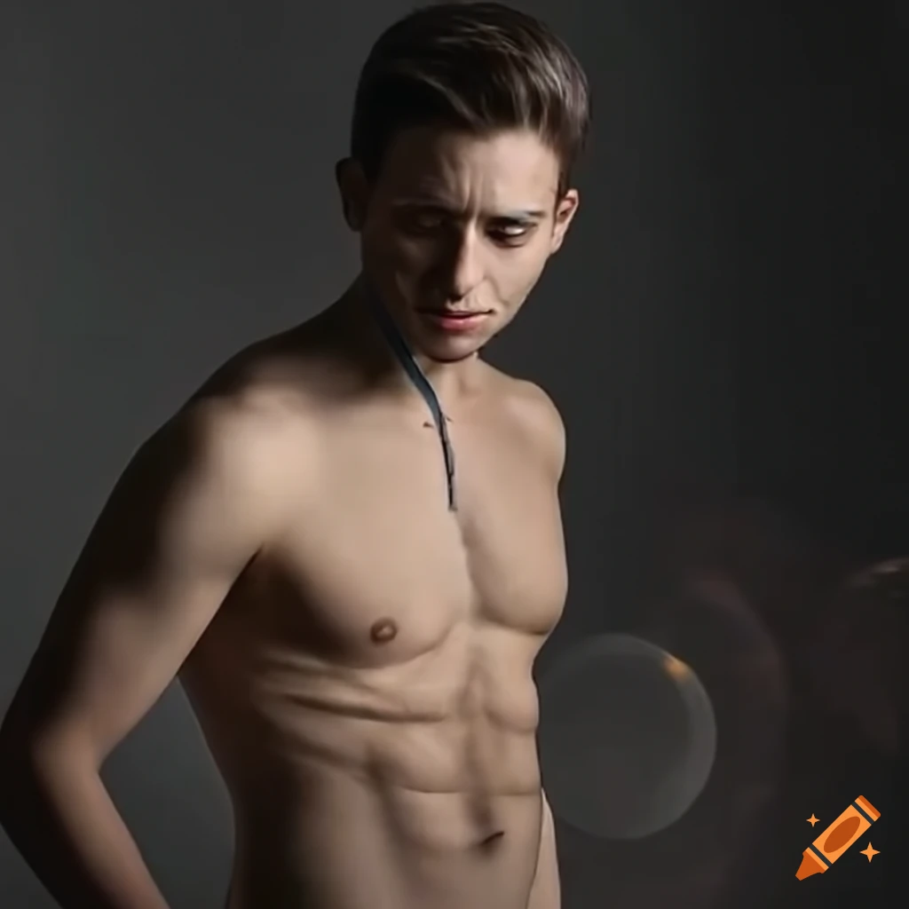 Androgynous person engaging in traditionally masculine activities