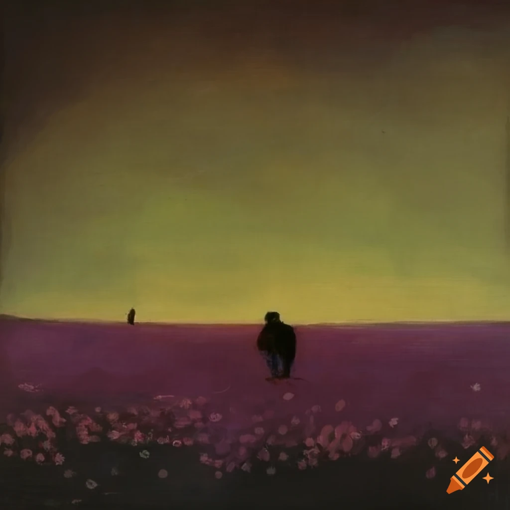 Félix Vallotton's field of flowers in pastel colors