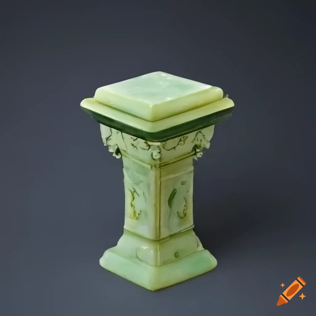 Ornate pedestal for a small jade box