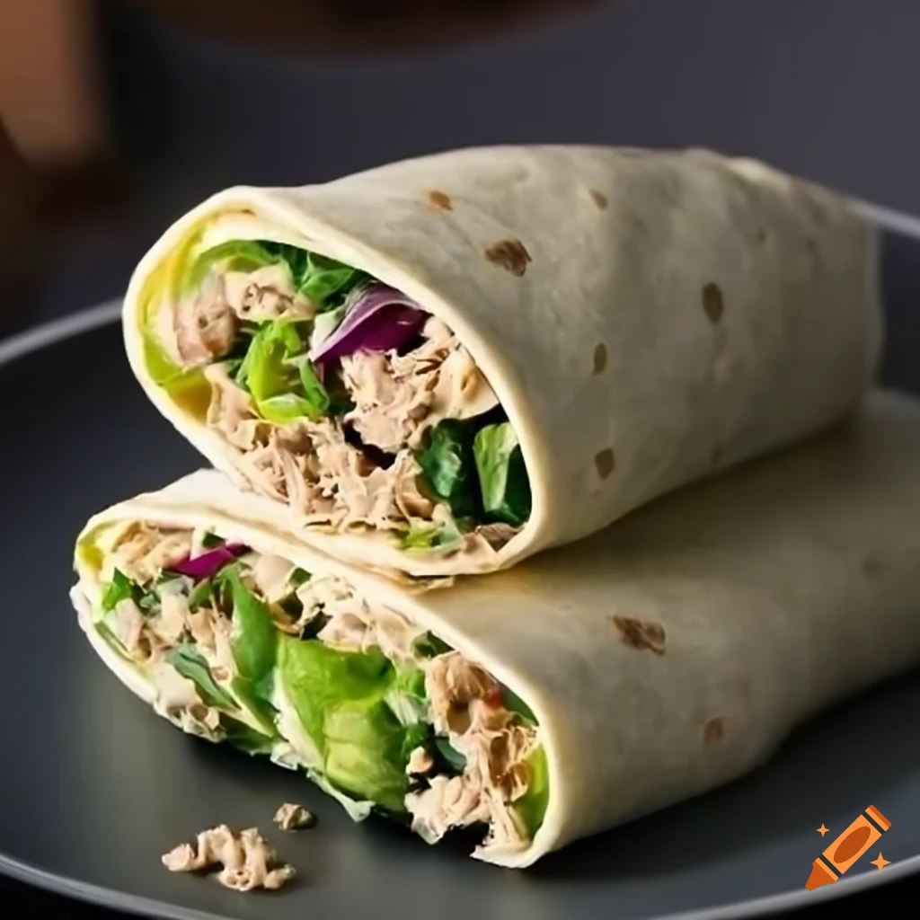 Tasty tuna salad wrap