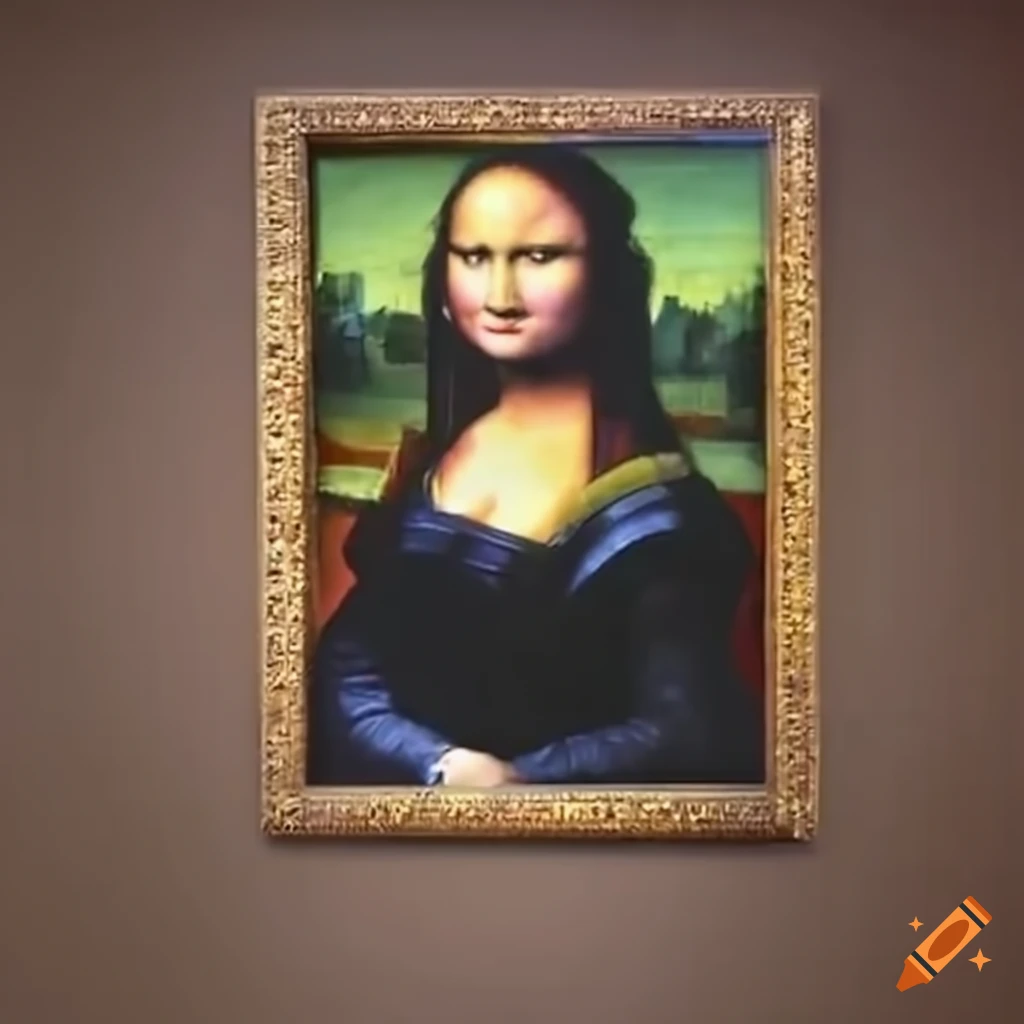 Chris Brown's rendition of the Mona Lisa on Craiyon