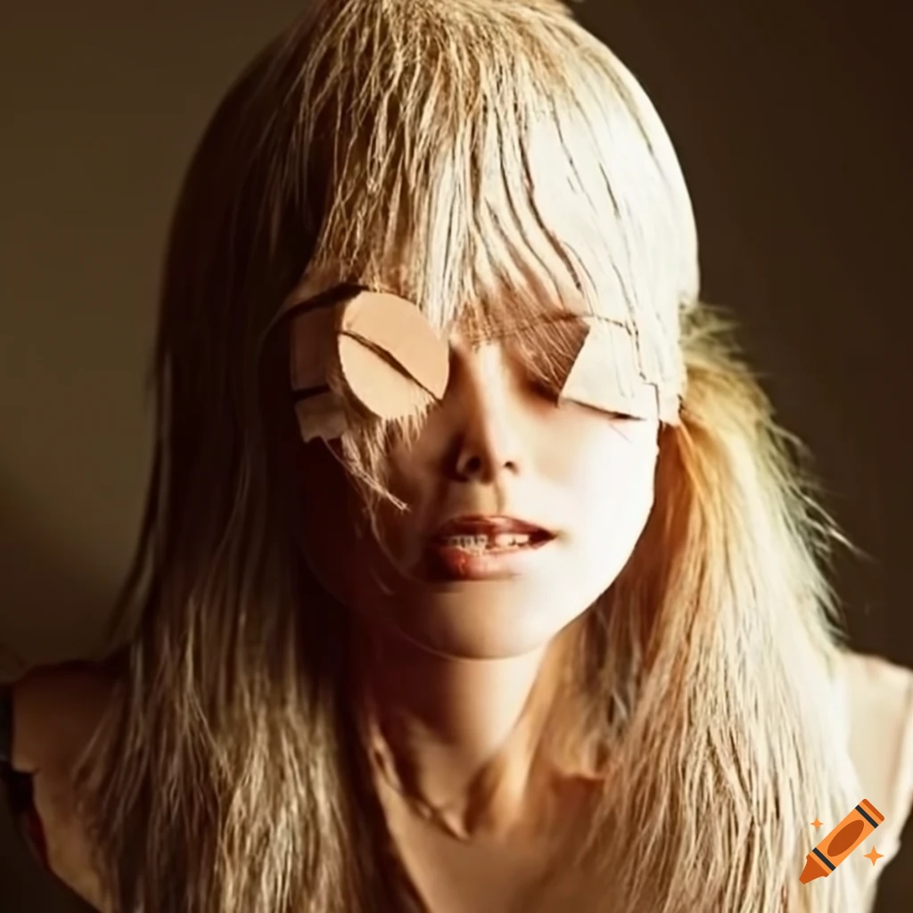 Cardboard woman sculpture