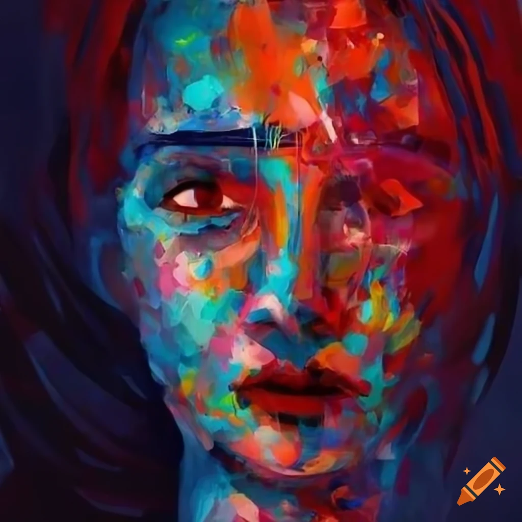 Abstract art symbolizing unrequited love